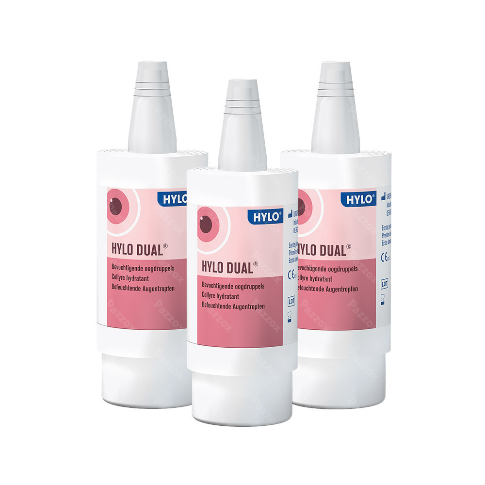 Hylo Dual Gouttes Oculaires Hydratantes 3 x 10 ml Paquet Promo
