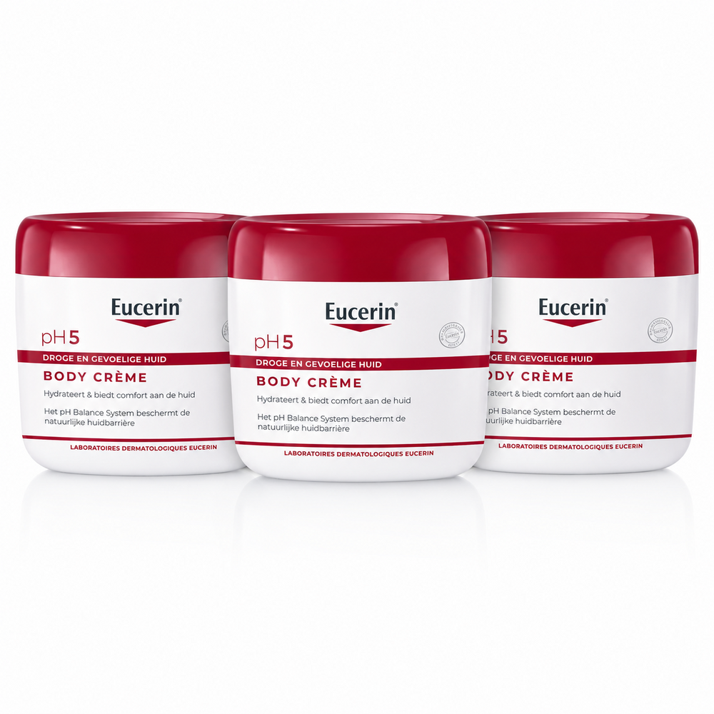 Eucerin pH5 Body Crème Droge en Gevoelige Huid 3 x 450ml Promopakket