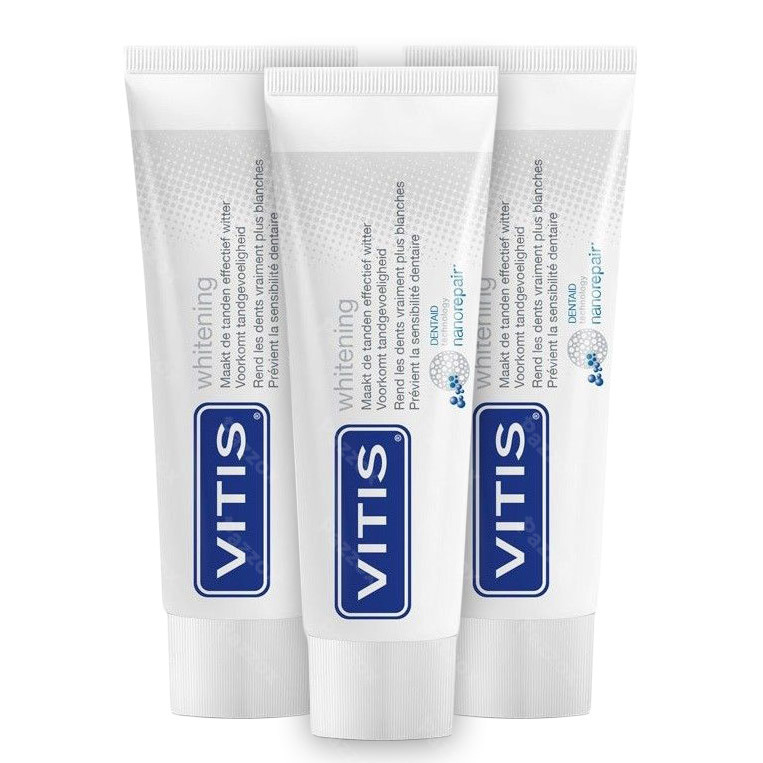 Vitis Whitening Tandpasta 3 x 75ml Promopakket