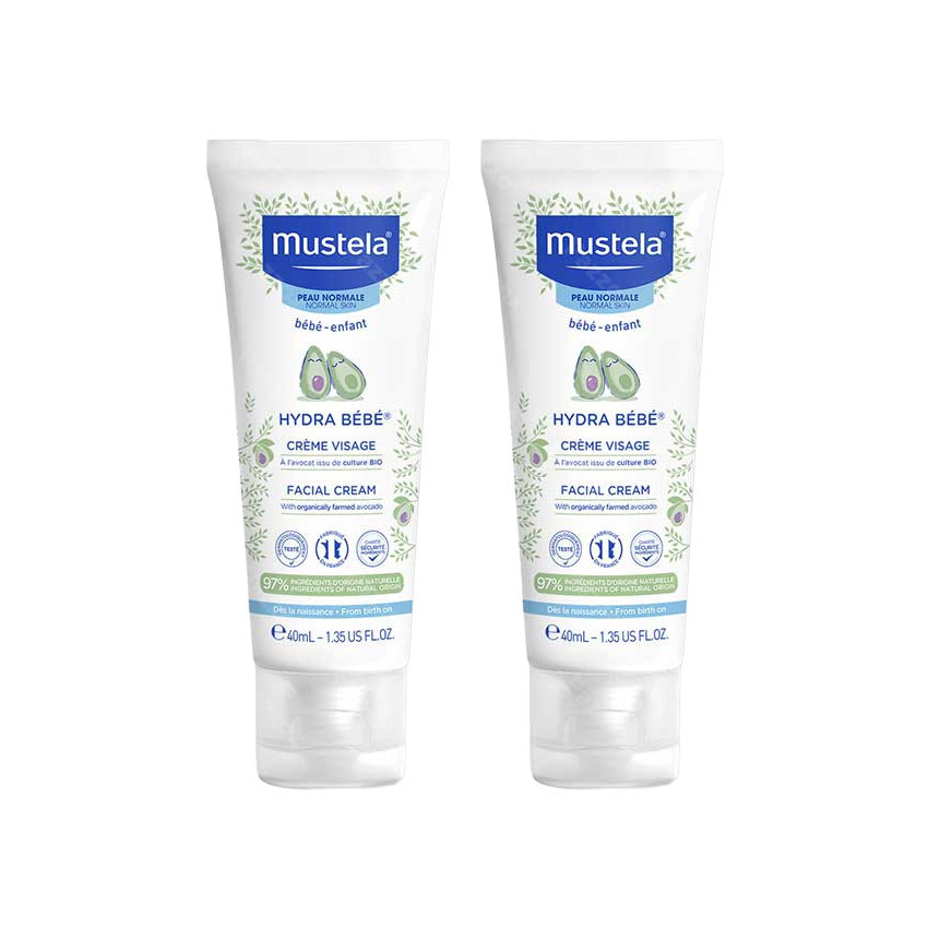 Mustela Baby Hydra Gelaatscrème 40ml 1+1 Gratis