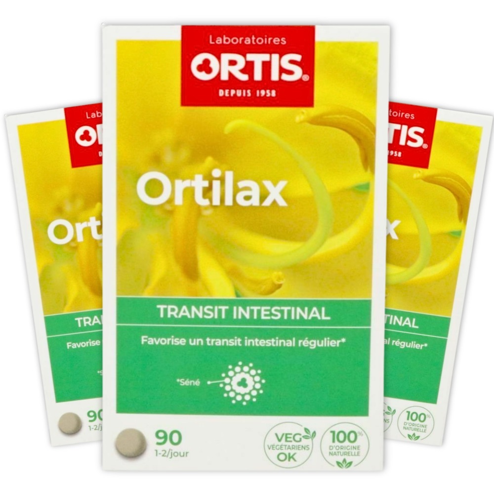 Ortis Ortilax Transit Intestinal au Séné 3 x 90 comprimés Paquet Promo