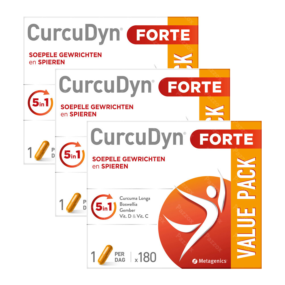 Metagenics Curcudyn Forte 3 x 180 Comprimés Paquet Promo