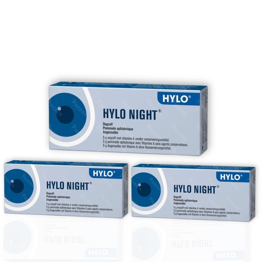 Hylo Night Pommade Oculaire Tube 3 x 5 g Paquet Promo